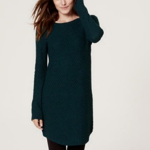 hunter green sweater dress